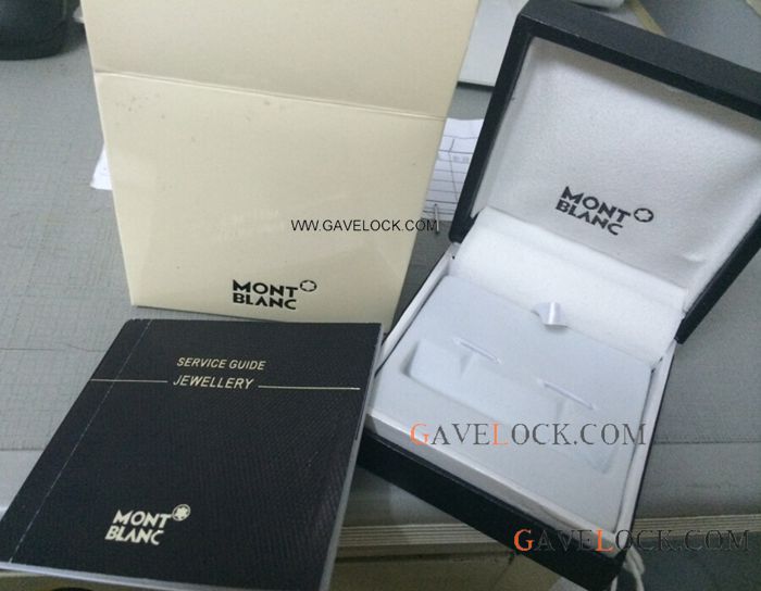 Deluxe Montblanc Cufflinks Box With Paper / Buy Replica